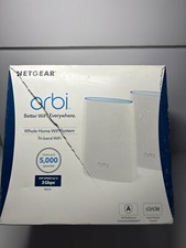 Netgear Orbi AC3000 Tri-Band Wireless Router -White, Pack of 2 RBK50-100NAS 
