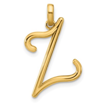 14k Yellow Gold Fancy Letter Z Pendant D5669Z | eBay 14k Yellow Gold Fancy Letter Z Pendant D5669Z | eBay