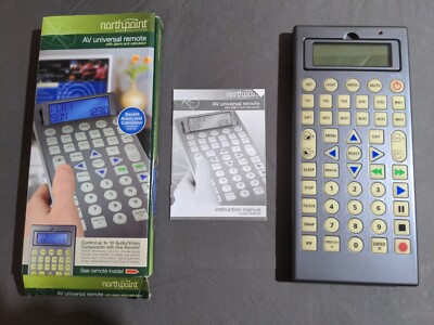 Northpoint Home Collection AV Universal Remote w/ Alarm & Calculator