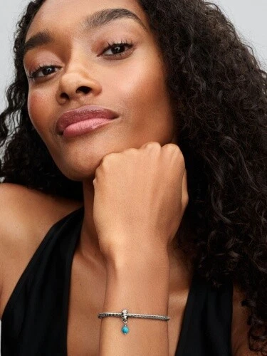 Türkisfarbener PANDORA Charm-Anhänger Sterling-Silber 793901C01 - Bild 4 von 4