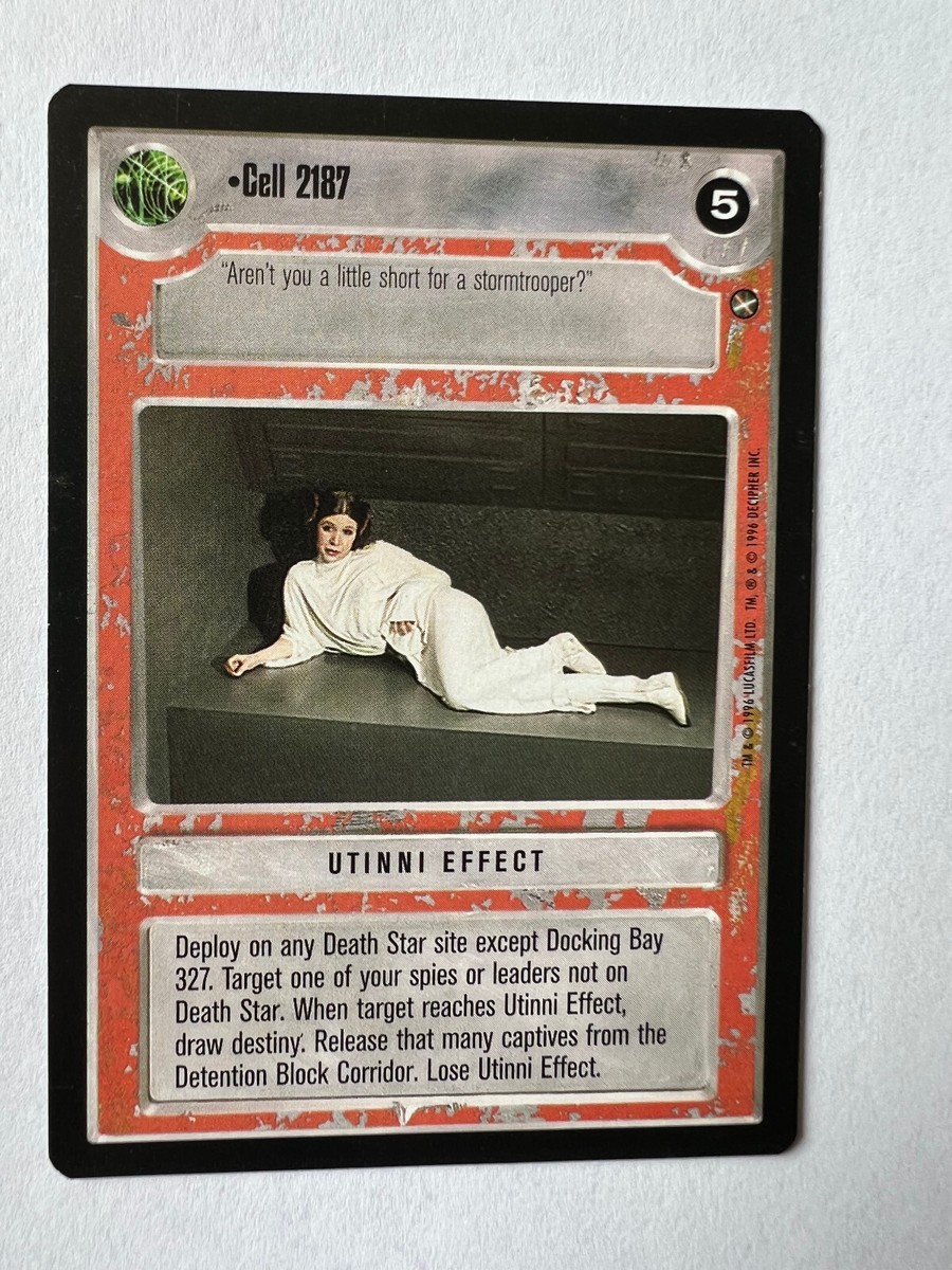 Star Wars CCG A New Hope Limited Cell 2187 Princess Leia RARE R1