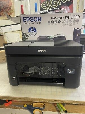 Epson WorkForce WF-2930 Inkjet 4 in 1 Printer-Works Great Needs Ink With Box!!