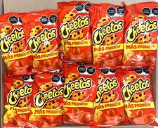 Mexican Chips 10 Bags Cheetos Bolitas Cheese Balls, Chili and Cheese 43g EACH