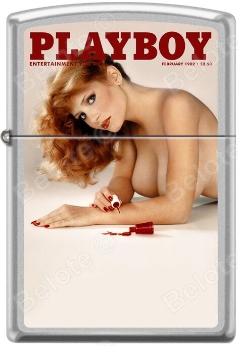 Zippo Playboy February 1982 Cover Satin Chrome Windproof Lighter NEW RARE. Available Now for 20.13