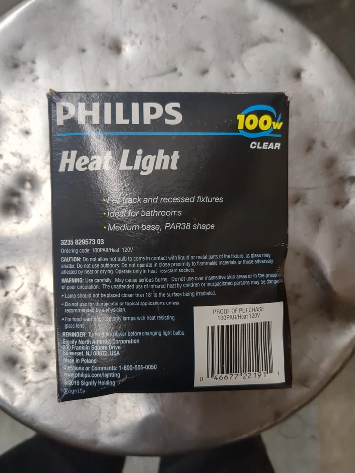 Philips Clear 100PAR/Heat 100W 120V 5000 Hour Heat Light 1 Bulb  - Image 3 of 4