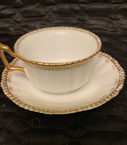 2 tazze e piattini L. Bernardaud Limoges Higgins & Seiter New York D&C Francia - Foto 10 di 12