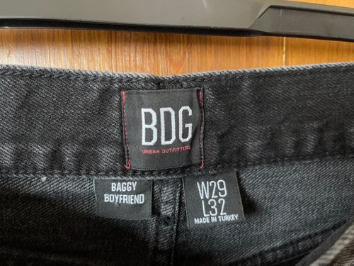 BDG JEANS BAGGY BOYFRIEND URBAN OUTFITTERS Grey 27" Waist / 32" Leg / UK 8 💖NEW - Picture 4 of 7