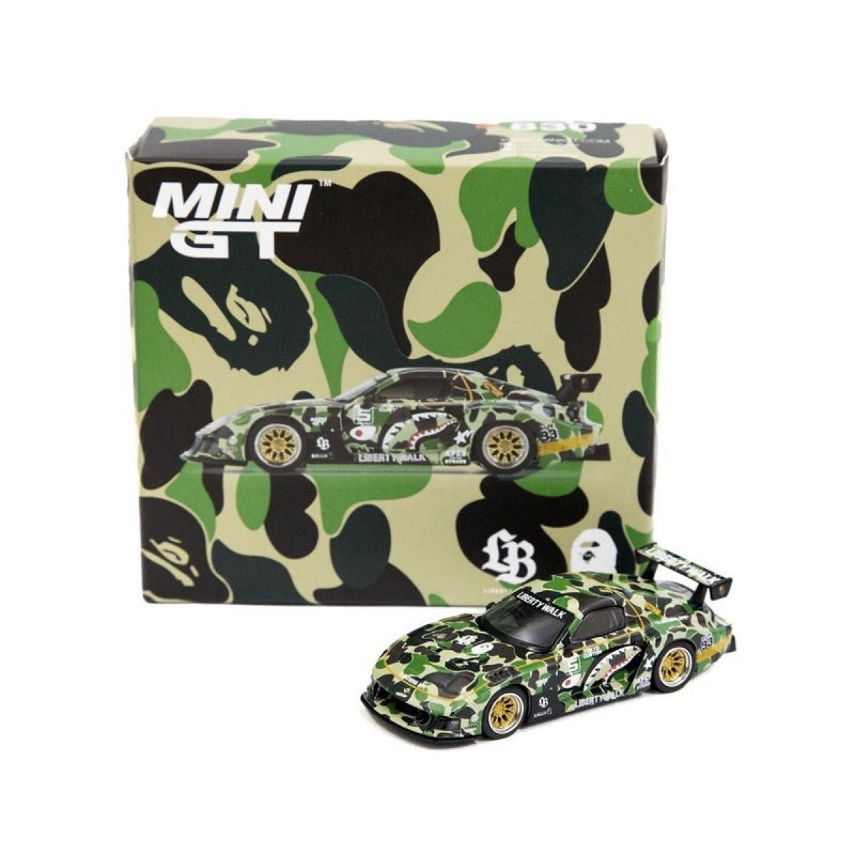 MINI GT × BAPE × LBWK McLaren 720S LB Works & MAZDA RX-7 LB MINI GT × BAPE × LBWK McLaren 720S LB Works & MAZDA RX-7 LB