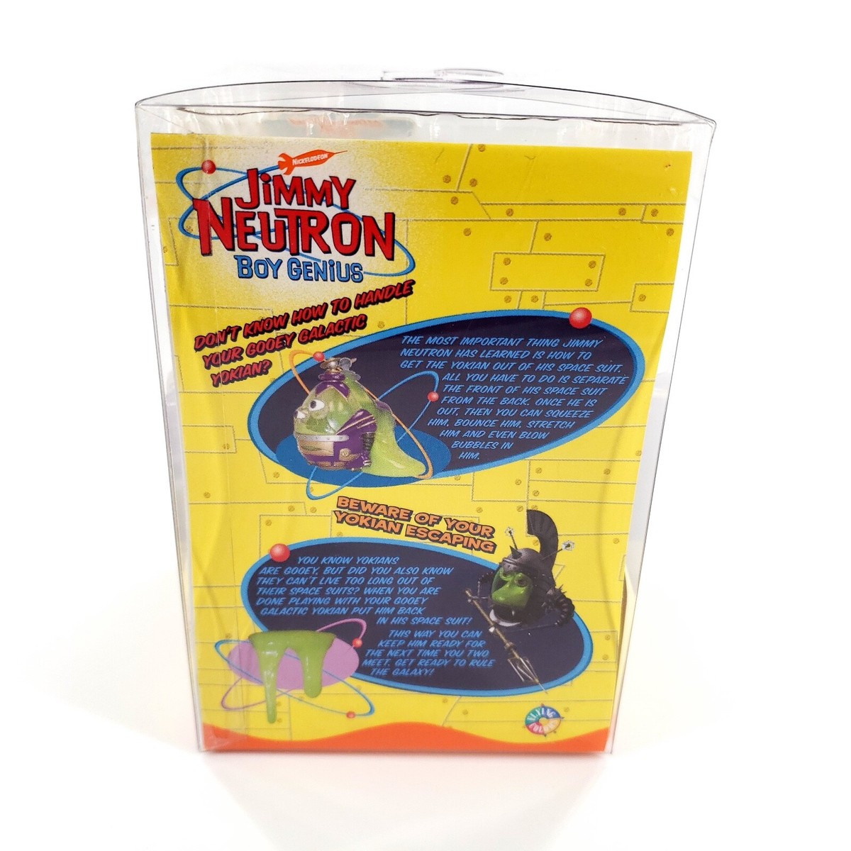 Jimmy Neutron Boy Genius Glow In The Dark Goooze Filled Yokian Figure New  Sealed