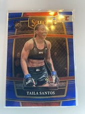 2022 Panini Select UFC Concourse Level Retail Blue RC #50 Taila Santos Rookie 