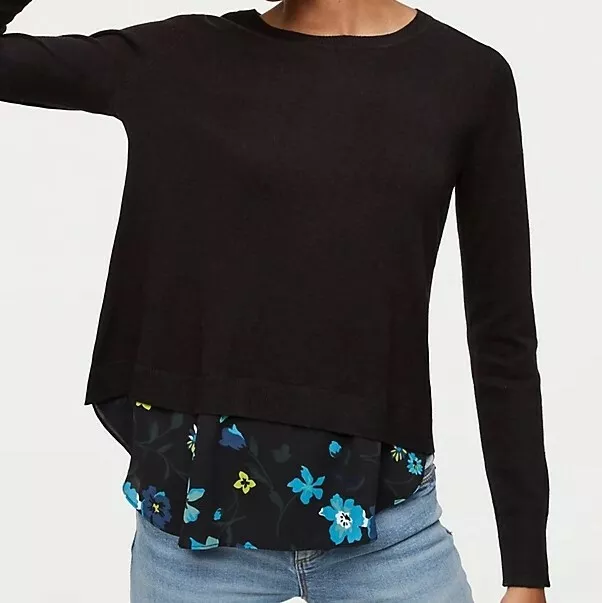 Loft mixed media clearance sweater