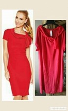 New Womens sz 2x avon Pink dress w scarf detail.