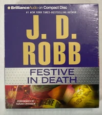 Audio Book Titled Festive In Death by J. D. Robb 6 CDs Approx 7 Hrs Abridged F4