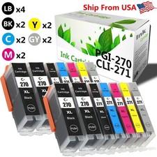 14 PK PGI-270XL CLI-271XL Ink Cartridge for Canon PIXMA TS8020 TS9020