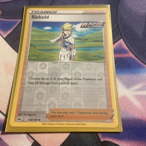 Pokemon TCG - Chilling Reign - 153/198 - Siebold Reverse Holo - Picture 1 of 1