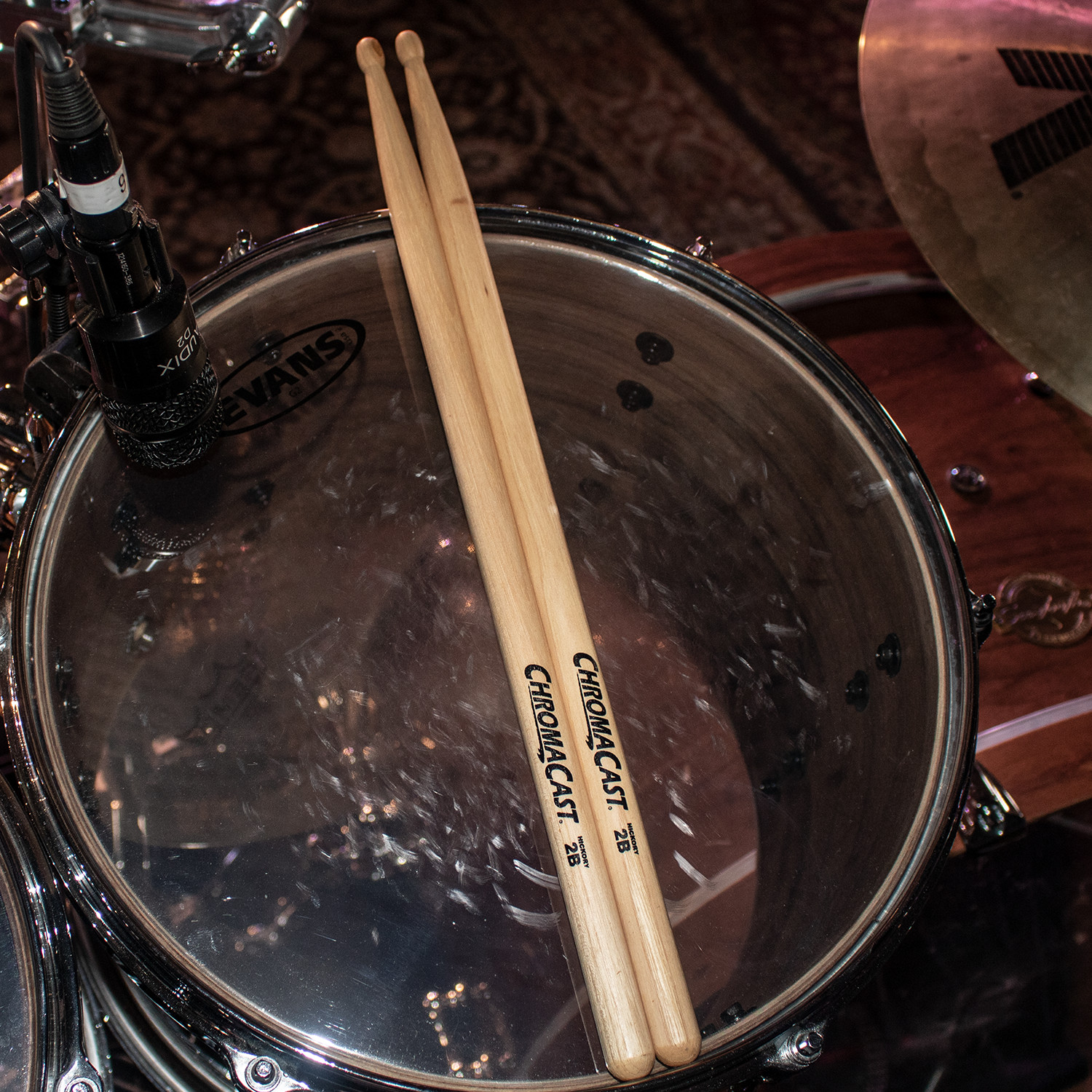 ChromaCast 5A USA Hickory Drumsticks, 3 Pairs with Drumstick Bag