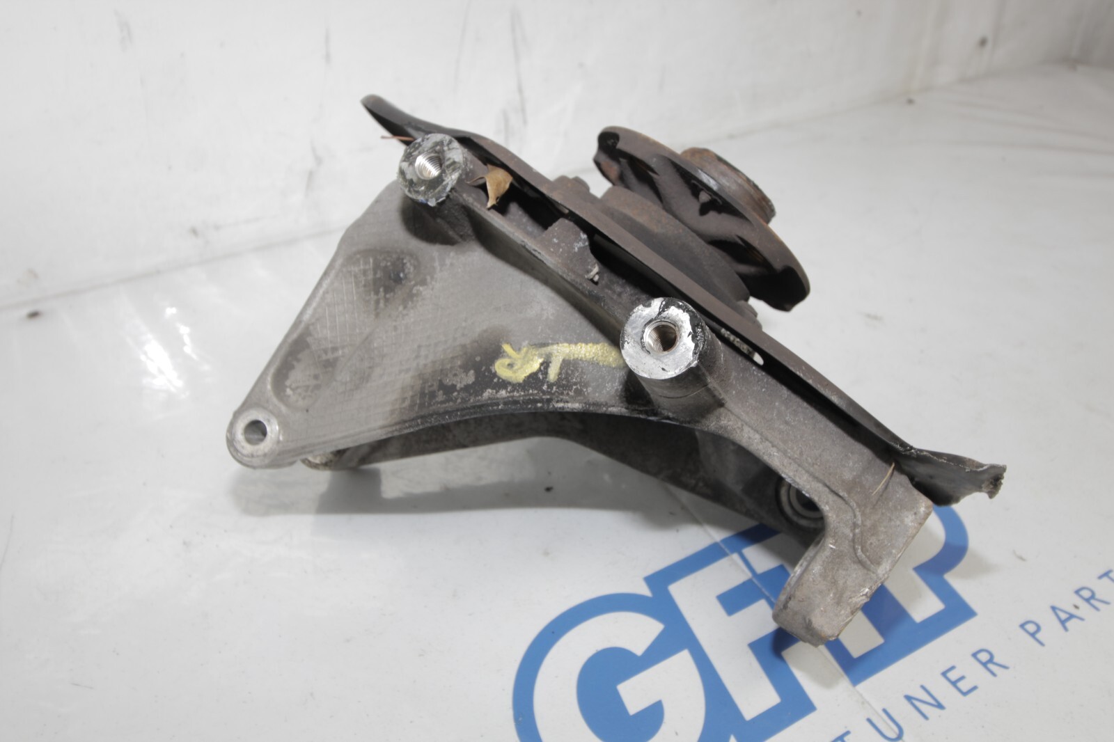08-13 AUDI R8 4.2L OEM LH LEFT DRIVER REAR HUB KNUCKLE SPINDLE DAMAGED COMPLETE