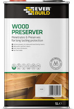 New EVBLJCR05 Quick Drying Long Lasting Wood Preserver Clear 5 Litre Uk