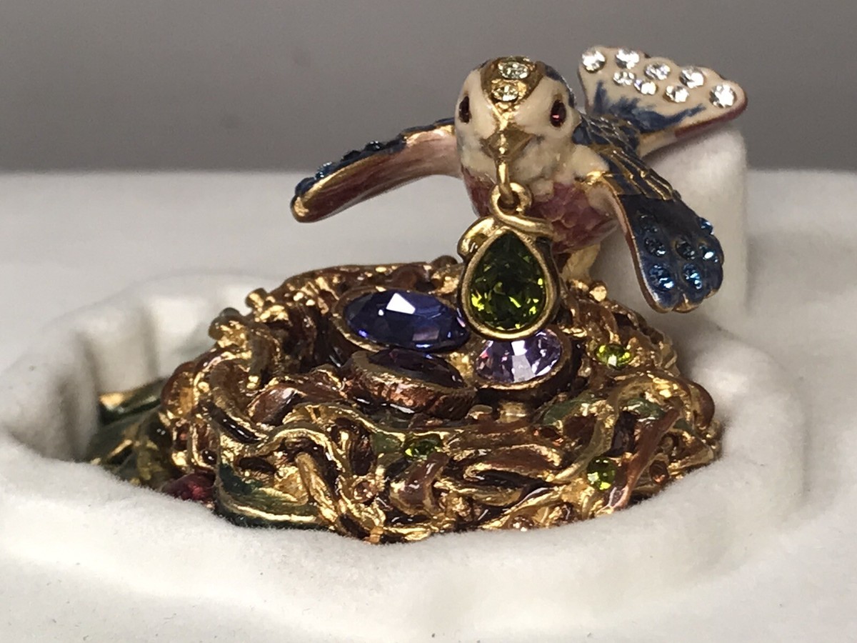 2003 Estee Lauder Solid Perfume Jeweled Nest Egg Compact Pleasures