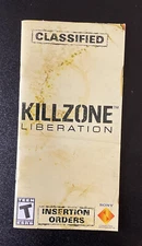 Killzone Liberation PSP Instruction MANUAL ONLY