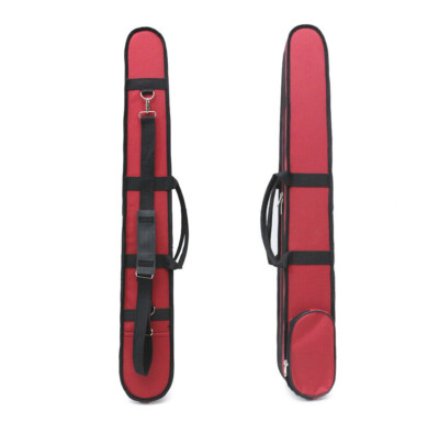 Red Upright Double Bass Bow Case Hold 2 Bow Bag for German New Bass Bow Cases