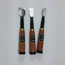 CHISEL graver Forged Steel FLAT ROUND Wood Carving Tools korea GEUMHWA MADE