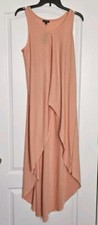 Express Hi-Low Dress, Medium, Coral Peach Beachy Light Knit NWT NB069