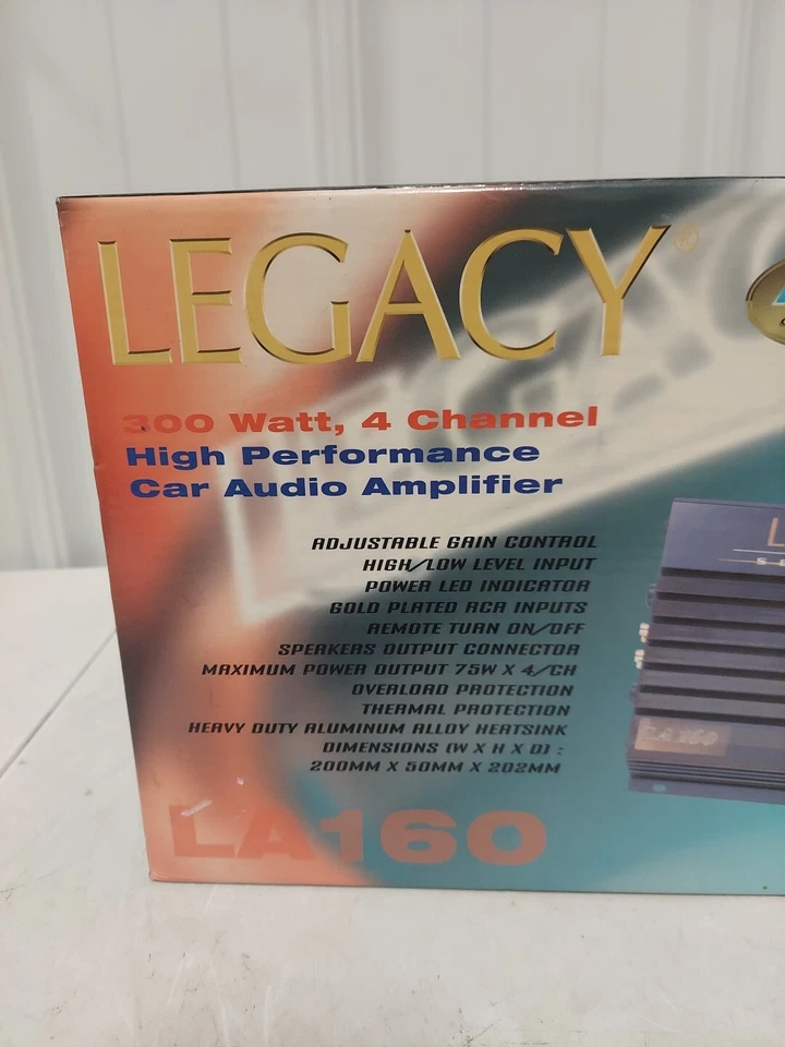 legacy series ll LA160 300 Watt, 4 Channel High Performance Car Audio Amplifier - Image 4 of 4