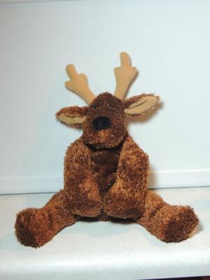 Hallmark SPARKLE BROWN Comet Christmas Reindeer Moose Bell 14'' Stuffed Plush