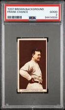 Frank Chance 1912 T207 Brown Background # Tobacco Card E10