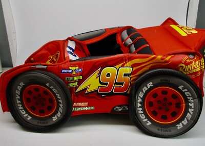 Lightning McQueen race car costume 3D straps Disney Pixar Cars
