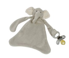 Maison Chic Emerson the Elephant Paci Blankie includes Pacifier