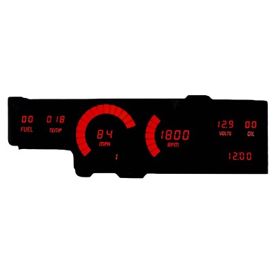 1978-1988 Oldsmobile Cutlass Blue LED Digital Gauges + GPS Speed