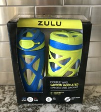 zulu kids water bottle and canister set
