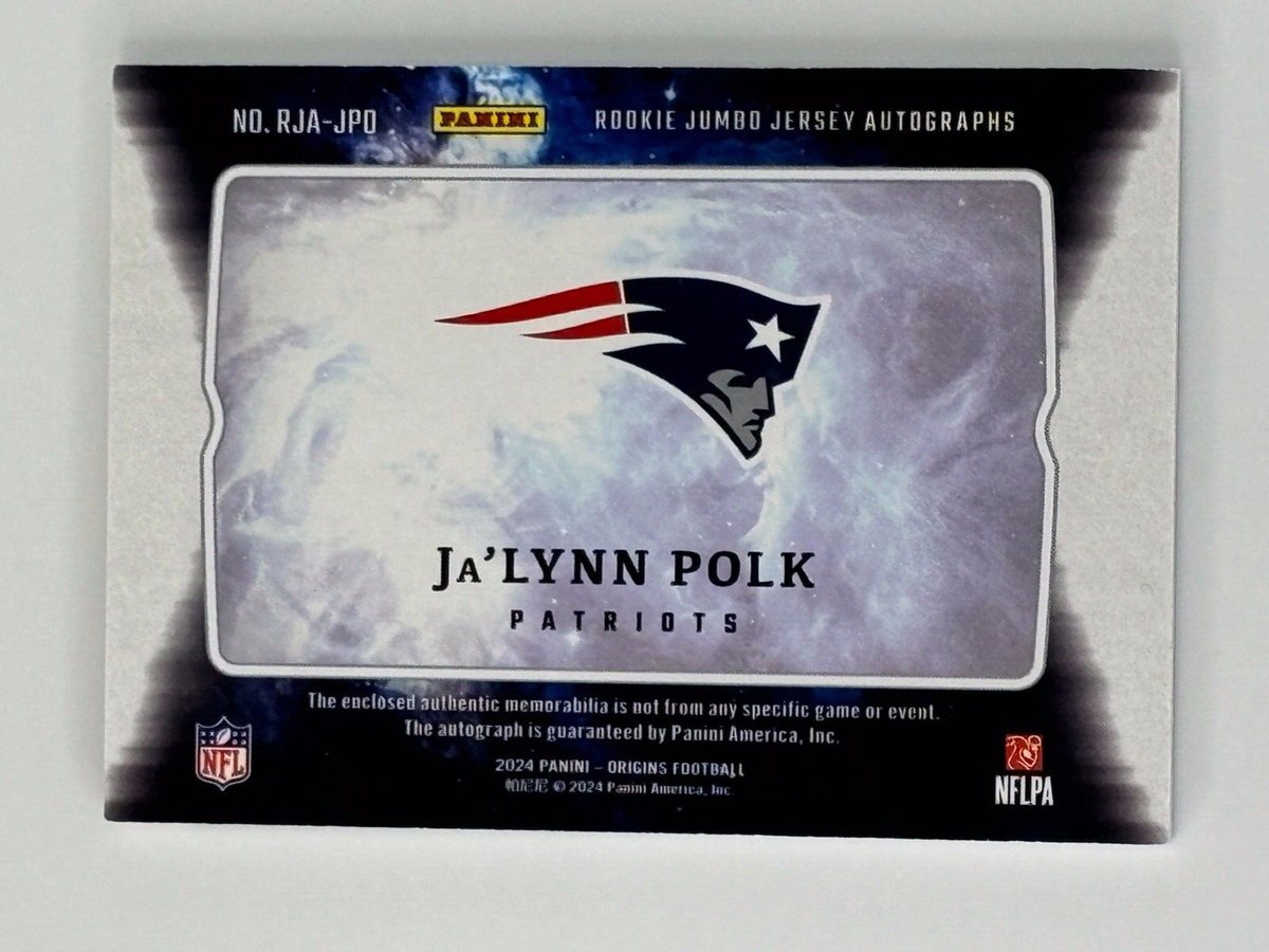 2024 PANINI ORIGINS JA'LYNN POLK AUTO PATCH RC 51/75 RPA NEW