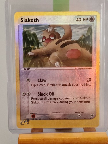 2003 Pokémon EX - Ruby & Sapphire REVERSE HOLO FOIL Slakoth #45 | eBay