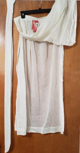 Spanx Look At Me Core Slims Creme Skirt Swimsuit Cover Up Waist Tie Size L / XL - Picture 2 of 4