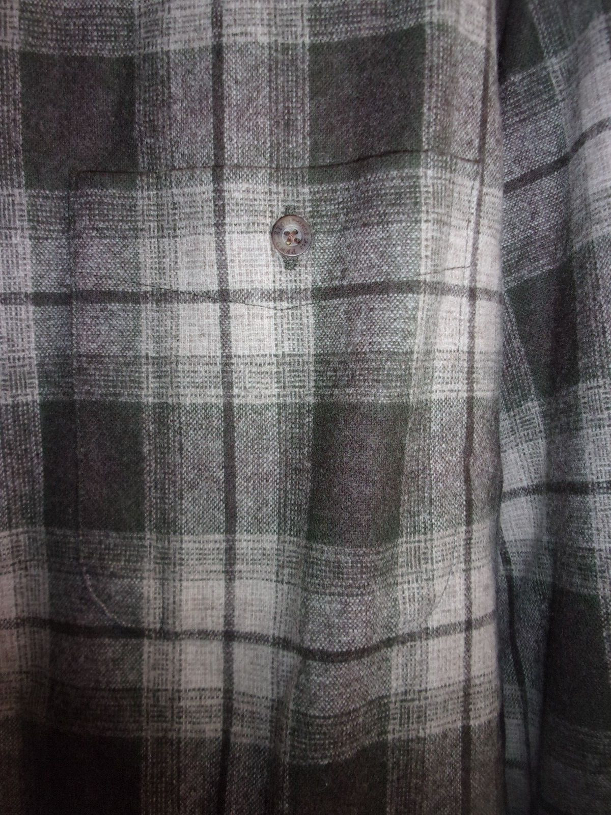 MENS BROWN PLAID WOOL PENDLETON ELBOW PATCH LONG … - image 6
