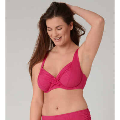 Triumph Venus Elegance kabelgebundenes Bikini-Oberteil Himbeerrosa Bügelstütze UVP £ 36
