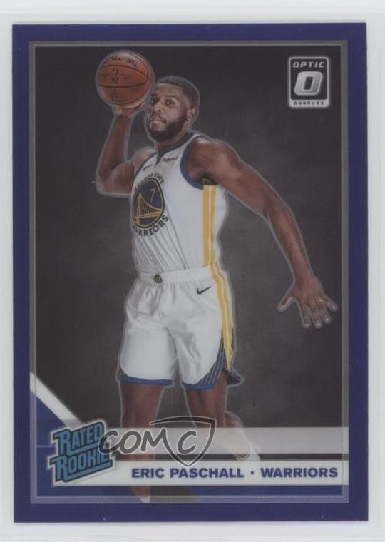 2019-20 Panini Donruss Optic Rated Rookie Purple Prizm Eric Paschall #199 0f13