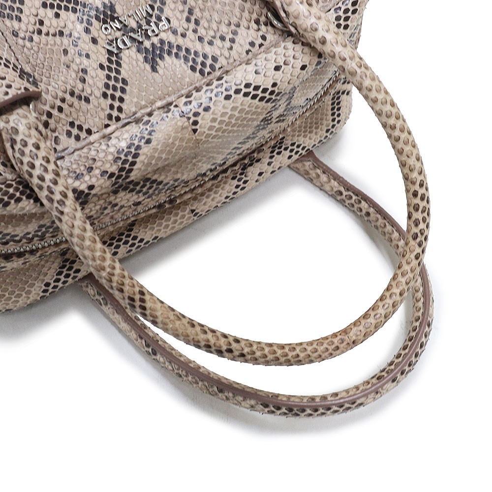 Prada Python Inside 2Way Shoulder Handbag Crossbo… - image 11