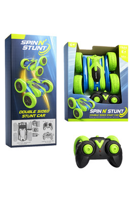 Spin n Stunt Fahrzeug grün   360° Stunt Auto Kinder Spielzeug RC