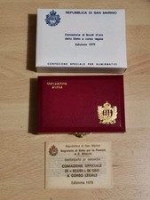 Astuccio Scudi In Oro San Marino 1979. No Monete