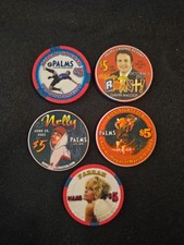 5  PALMS CASINO LAS VEGAS NEVADA CASINO CHIPS UNCIRCULATED SET 22