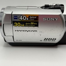 Sony Handycam DCR-SR32 E HDD Camcorder 40x Optical Zoom Battery No Charger