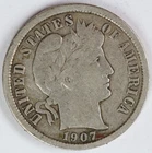 F 1907 D Barber Dime