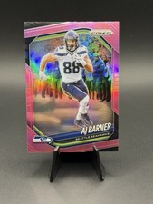 2025 Panini Prizm AJ Barner #297 Pink Prizm 