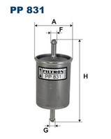 Filtron Kraftstofffilter PP 831 Leitungsfilter FüR Fiat Opel Peugeot Audi Polo 3