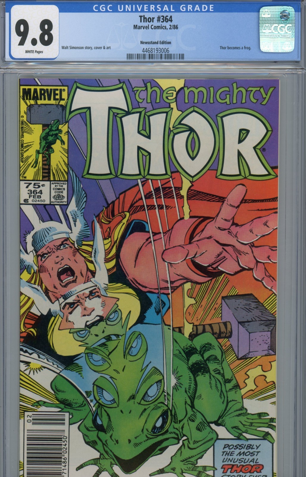 アメコミリーフ Thor #364 #366 CGC x2 Thor #364 Value - GoCollect