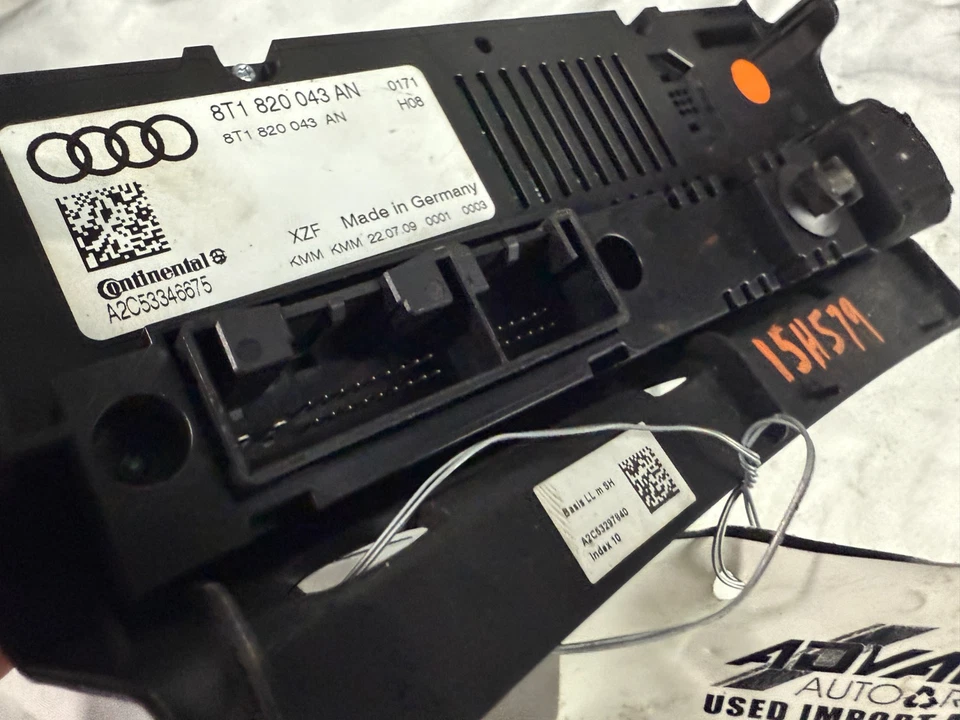 Painel interruptor de controle de temperatura climática CA 2008-2017 Audi A4 Quattro A5 S5 fabricante de equipamento original - Imagem 4 de 4